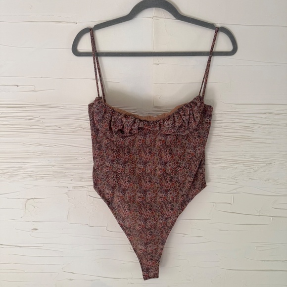 Floral Print Bodysuit - Multicolor - Picture 4 of 8